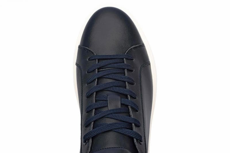 Navy Sneakers Genuine Leather
