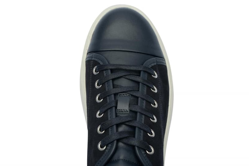 Navy Sneakers Genuine Leather and Suede