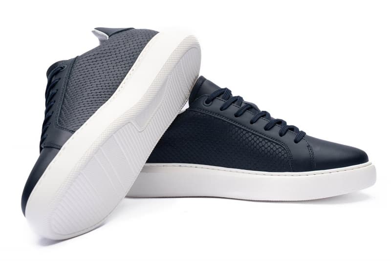 Navy Sneakers Genuine Leather