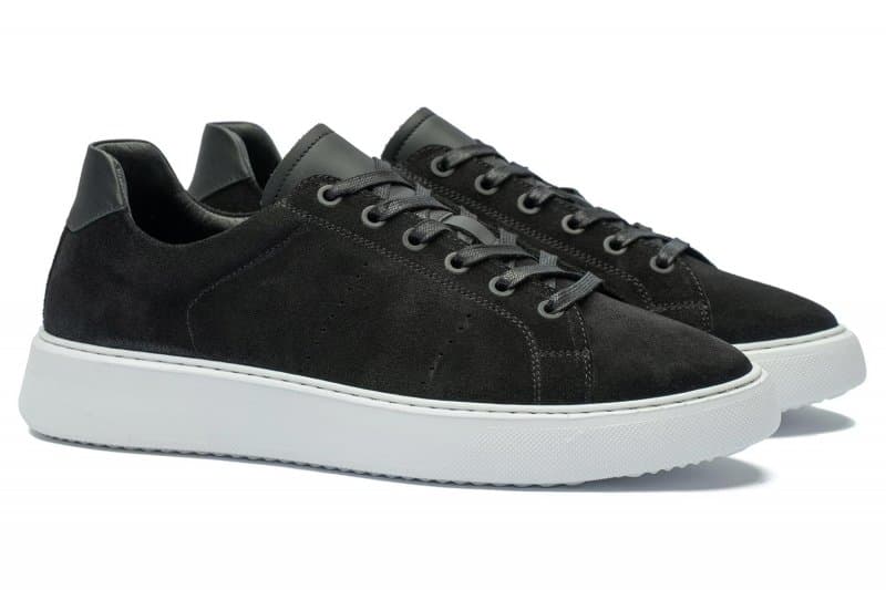 Black suede sneakers