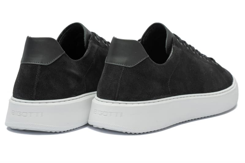 Black suede sneakers