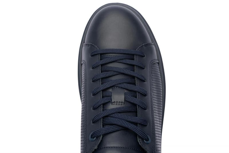 Navy Sneakers Genuine Leather