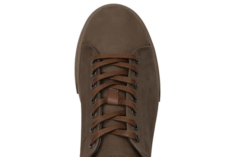 Brown Nubuck Leather Sneakers